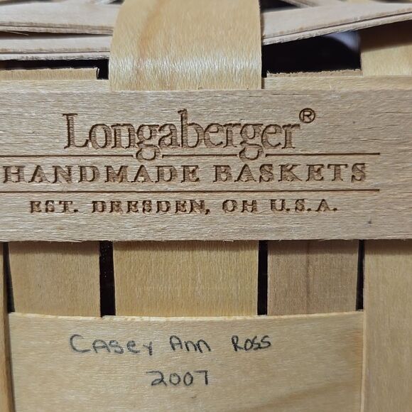 2007 Longaberger Basket Boyds Bear Country Basket Feast Signed Wendy Longaberger - Picture 14 of 16